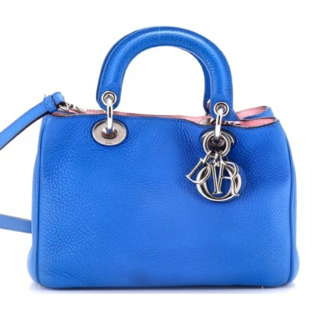 Diorissimo Dior Bag - Blue Bull Leather w/ Pink Interior – Raf Simons Era